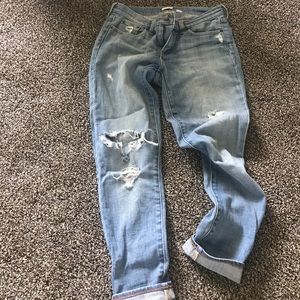 J Crew Factory skinny distressed jean